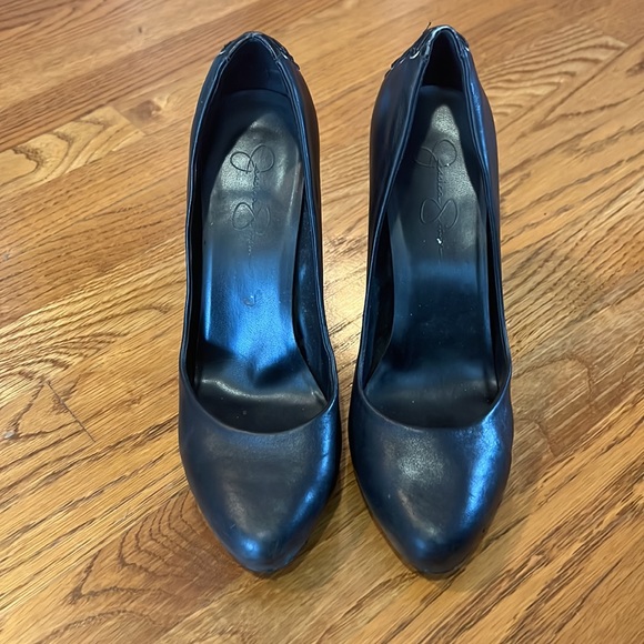 Black Jessica Simpson heels. Used. Loved them when I could wear heels. - Picture 2 of 4